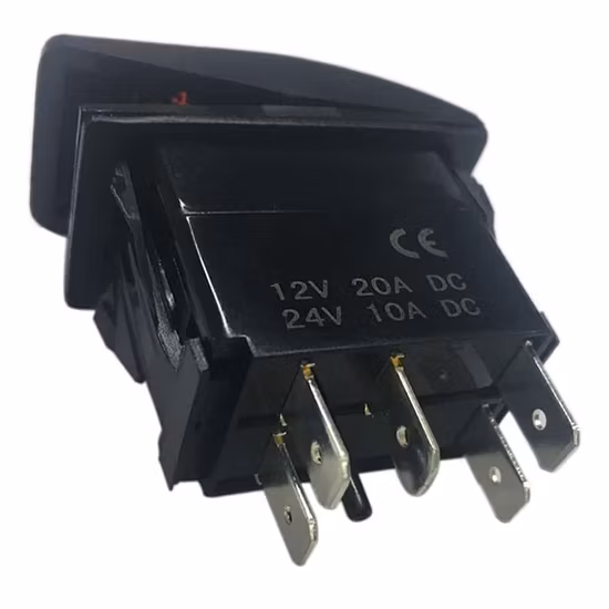 7ピンDPDTマリンボート防水ロッカースイッチ