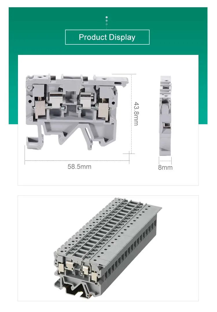 UK3N-HESILA Din Rail Fuse Terminal Block with LED