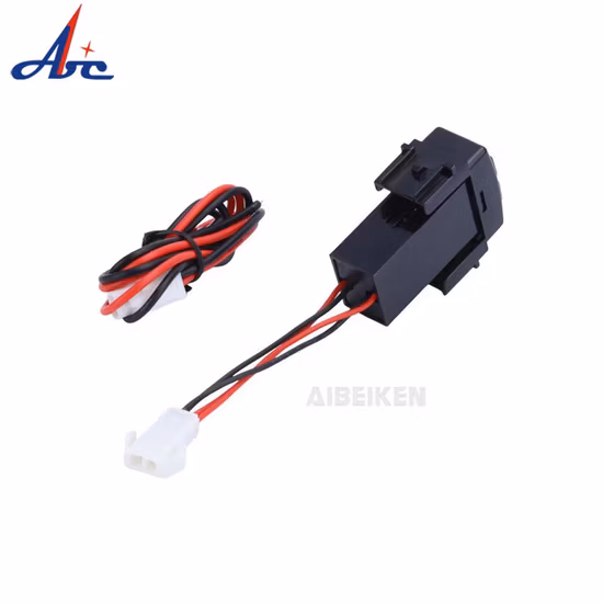 Fast 3.0 2.4A USB Socket Port Quick Mobile Phone Dual QC3.0 USB Charger with Cover for Nissan