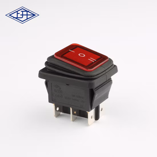 Kcd2-202 6A 250VAC on off 2 Position Mini Rocker Switch 6 Pins Terminal Automotive Rocker Switch