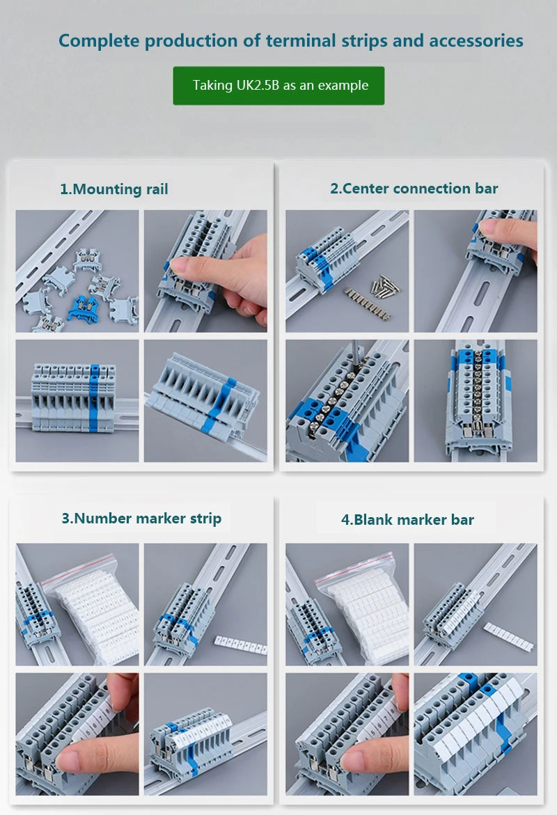 Guide Rail Fuse UK5-Hesi Fuse Base UK-4rd Fuse Terminal Block